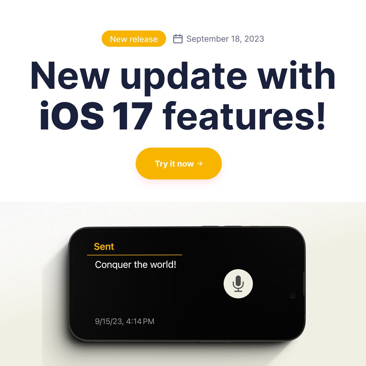 Actualización de iOS 17 de Email Me App con soporte para modo StandBy, widgets de Spotlight y capacidades mejoradas de toma de notas